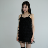 SHA EMBROIDERY CANCAN DRESS _BLACK
