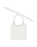 Eyelet halterneck sleeveless - White