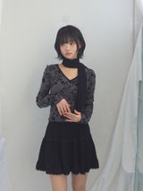 vintage knit lace skirt