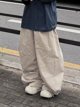 spica raw-edge embroidery pants