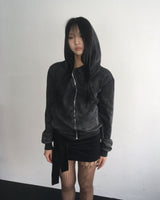 Pigment unbalanced hood jumper