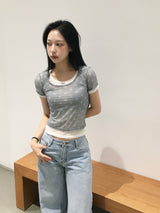 Surf Star Mesh Layered Top (2c)
