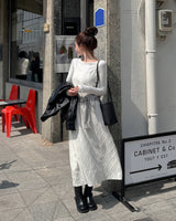 Ploa lace long dress