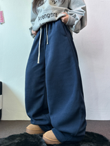 テディフリース🤎🐻 S-L🧸3サイズ ロングワイドヒーターパンツ 🤎💙💚3COLOR