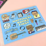 doosik band postcard set (3ea)