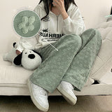 Bloom Embo Flower Banding Wide Pants