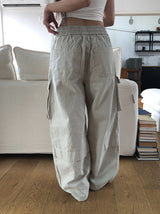 Aen Balloon Banding Cargo Wide Pants