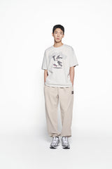 25SS カートゥーンチンチラショートスリーブTシャツ ライトグレー