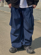 Over Denim Cargo Balloon Pants 2C
