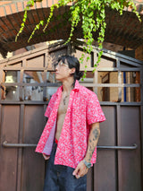 LAUL PAISELY SHORT SLEEVE SHIRT RED