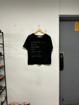 Bonjuhai Letter Semi-Crop Basic Fit Short Sleeve T-shirt 5 Colors