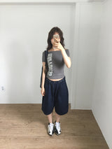 Happy Off Shoulder T-Shirt (2color)