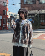 [wool20%] リエルディアモヘアカーディガン