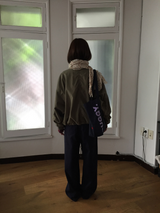 Bell half-neck peach field jacket (4color)