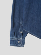 No.1384 crop western denim SHIRT