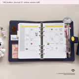 A6 bullets journal 01 yellow series refill