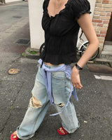 Betty Shirring Blouse (2 colors)