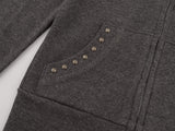 Astor Studded Hoodie Zip-up 232818195