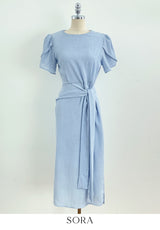 26SS★ Nadine Seersucker Tulip Wrap One Piece