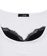 LACE LONG SLEEVE TEE (WHITE)