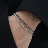 Men's ブレスレットビーズサージカルチェーン_CLEF ヘッドルームブレスレット