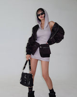 Hooded Mini Dress & Bolero Two Piece