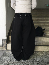 Kerry Backstud Belted Balloon Pants (2c)
