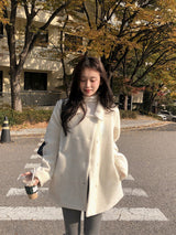 #Snow Boucle Double Half Coat