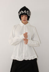 (Brushed) MILK FRILL SHIRT