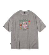 ハローフラワーピグメント半袖Tシャツ