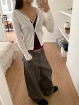 WOOL V-NECK CARDIGAN (5C)