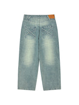 DOUBLE CAT WASHED DENIM SAND