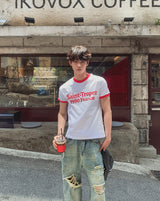 サバードリンガープリントショートスリーブTシャツ