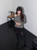 クラシックパッデドミニスカート (BLACK)