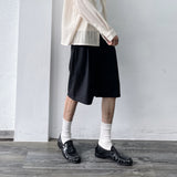 Deep Pleat Wide Shorts
