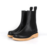 DAVID STONE HIGH-SOLE CHELSEA BOOTS (CAMEL)