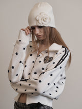パールコサージュビーニー　アイボリー