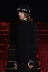 TURTLENECK KNIT T SHIRT / BLACK