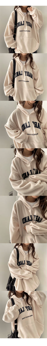 Anga napping fleece anorak sweatshirt