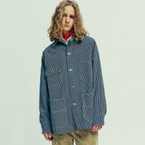 xauヒッコリーチョアジャケット navy stripe