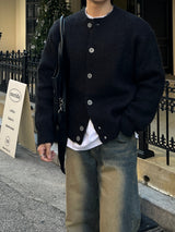 Brush wool cardigan