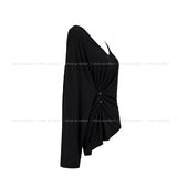 Beats Two-Button Deep V-Neck Long Sleeve