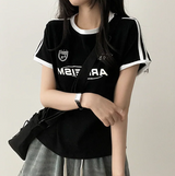 リッパートラックラインカラー半袖Tシャツ