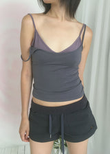 LAYER CROP SLEEVELESS (3color)