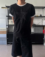 PDワンスターダブルスリーブショートスリーブTシャツ