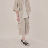 ストリートシェイプカプリショーツ_beige