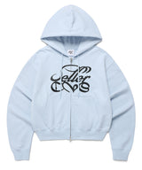 W CLASSIC LOGO ZIP UP HOODIE BLUE(CV2EFFM482A)