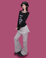 hip layered skirt pants (4color)