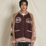 Dolphin Star Logo Zip-up Heavy Cardigan