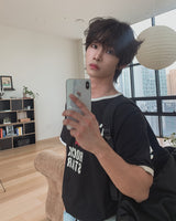 ロクドン スター レタリング リンガー Tシャツ